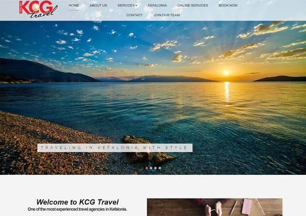Δημοσίευση ιστοσελίδας για την εταιρεία KCG Travel