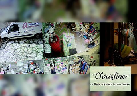 Εγκατάσταση Καμερών Ασφαλείας στο Christine Clothes &amp; Accessories στο Φισκάρδο